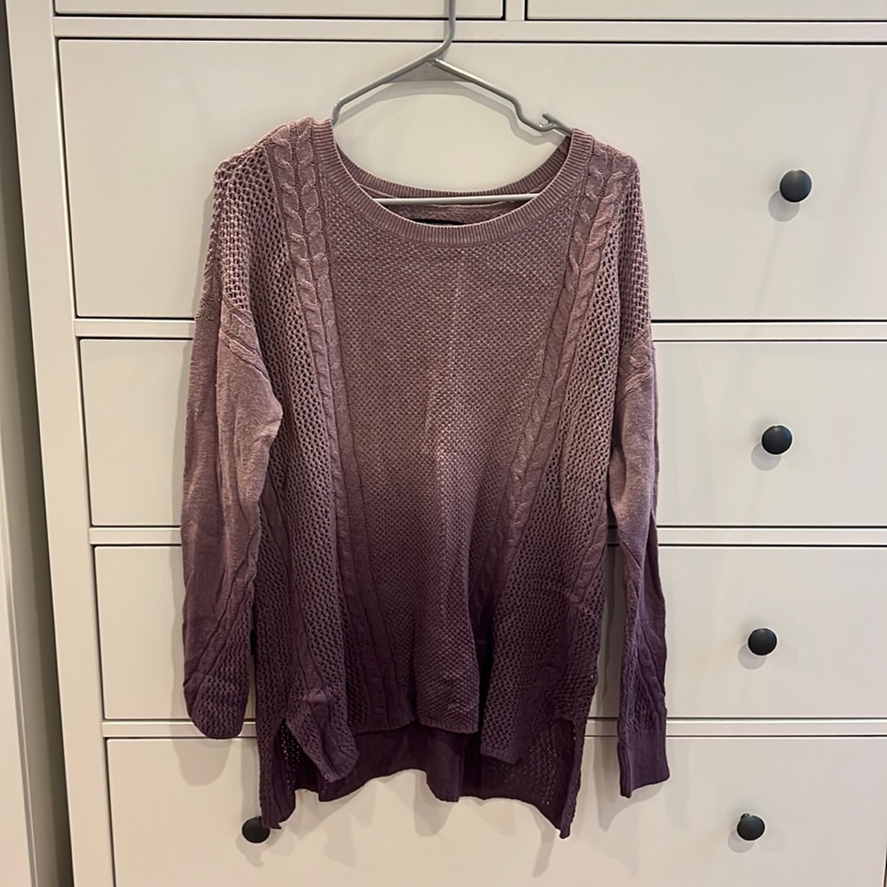 Purple ombré sweater